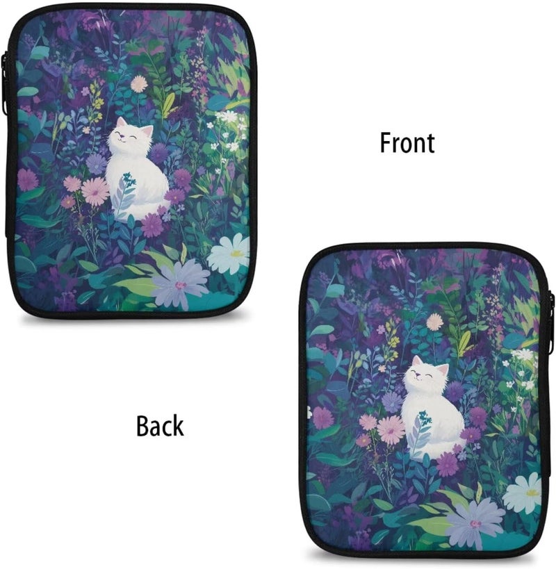 Vanideaoty Store Cute Kitten Crochet Hook Case Flower Knitting Needle Storage with Web Pockets for Home Park Hand Washable Parents Gifts Holiday - Image 4